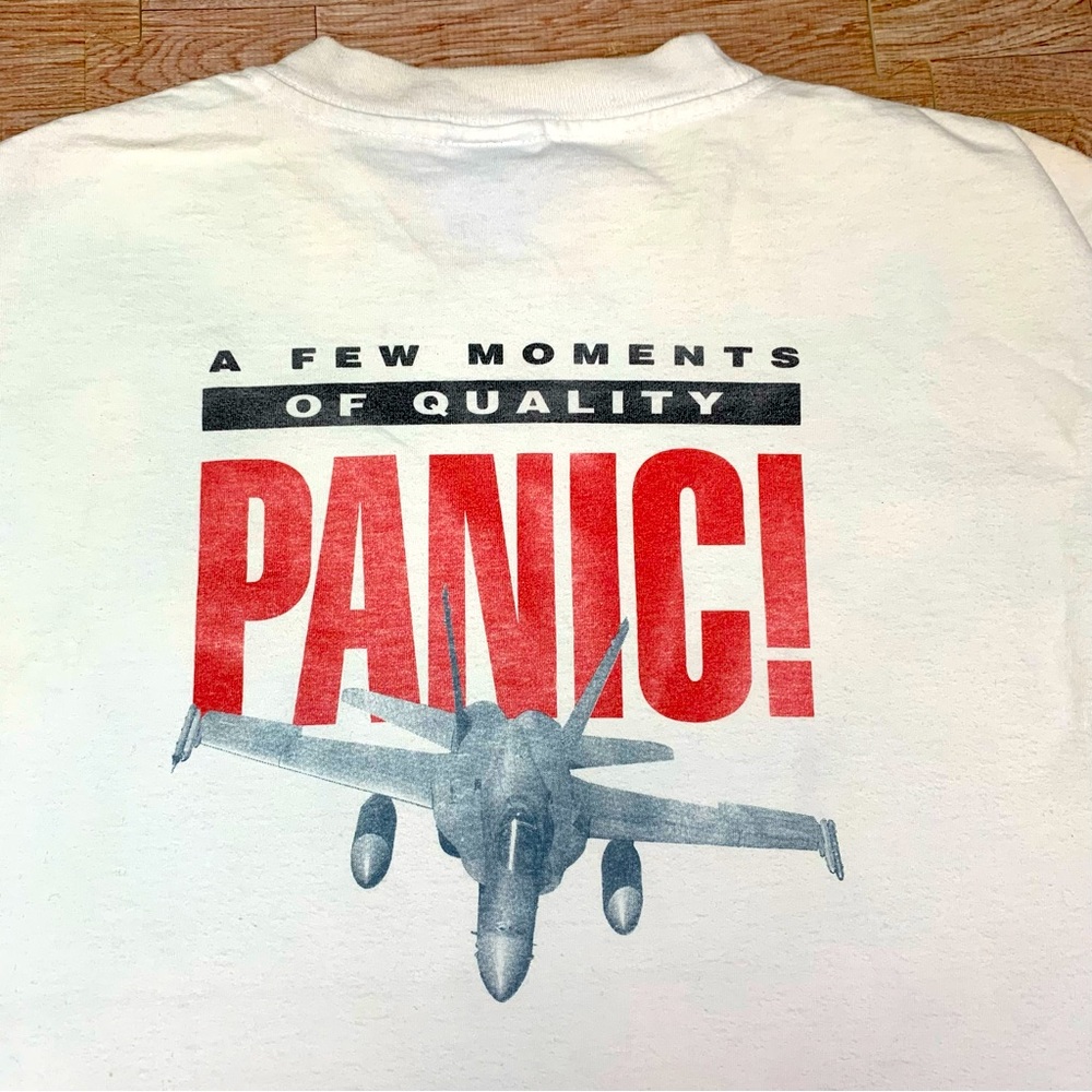 Vintage Magic Edge Flight Simulator Shirt Medium Pilot Double Sided Aviation Tee